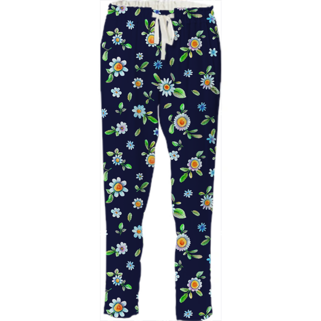 Floral navy daisies