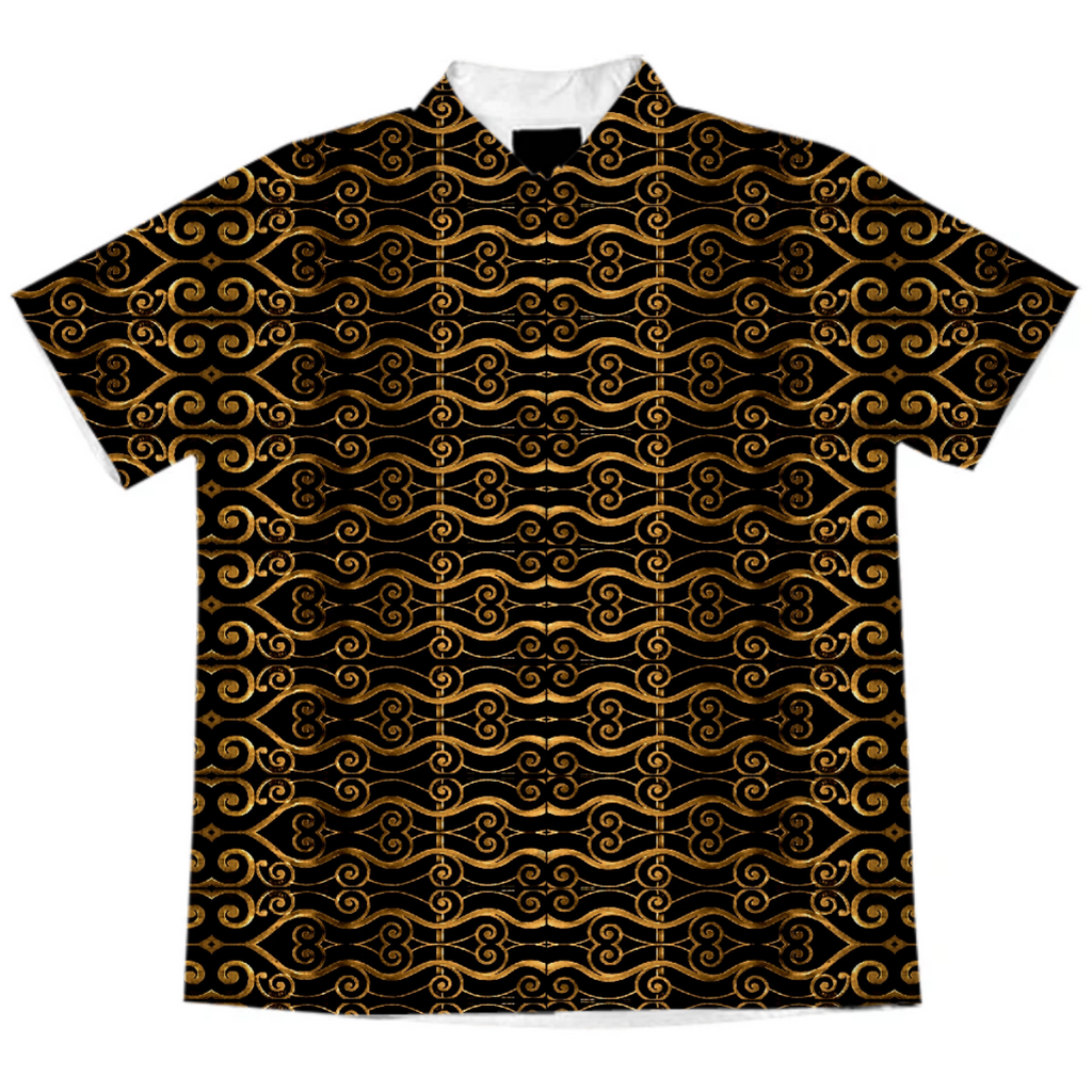 Luxury Golden Oriental Ornate Pattern