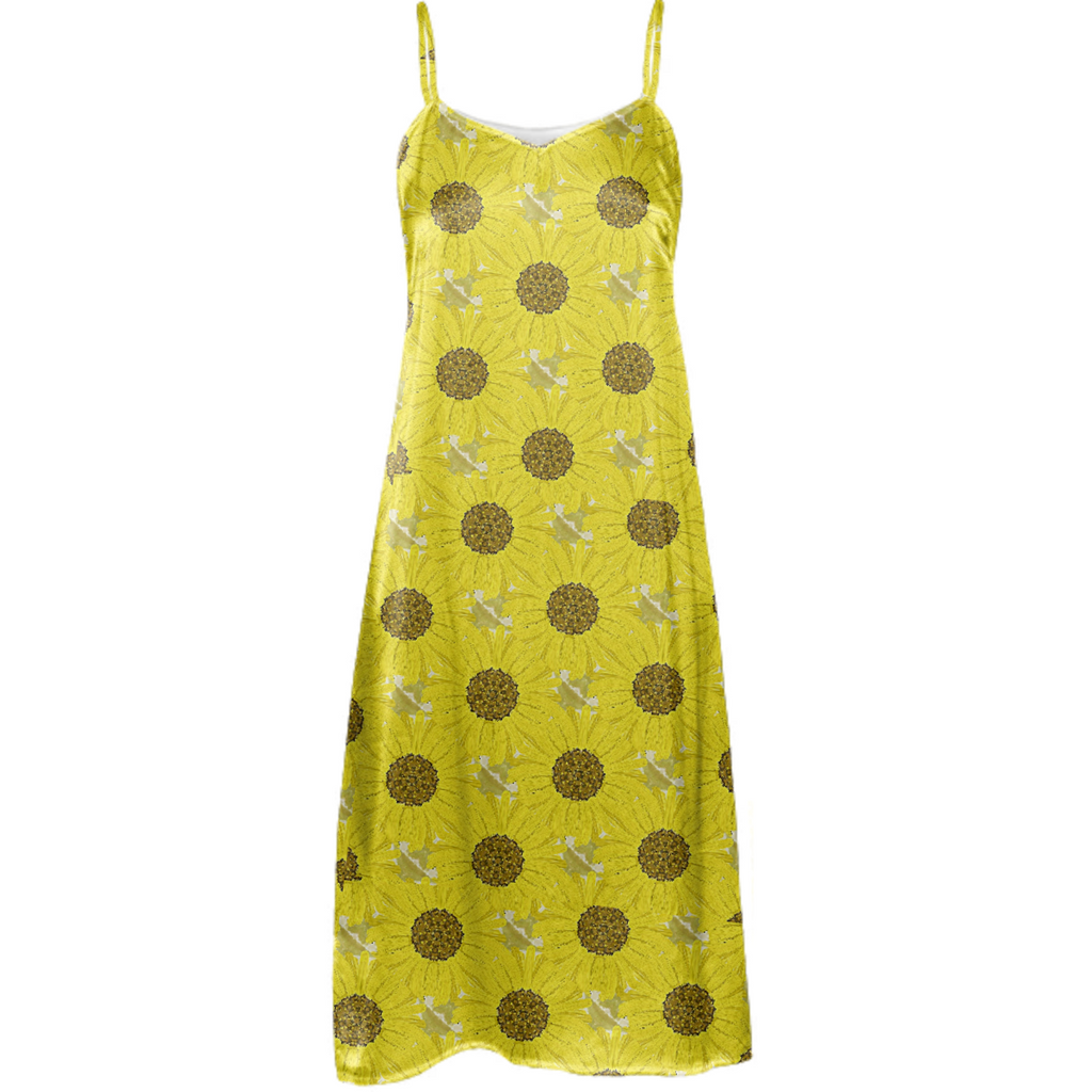 Sunflower Slip Dress
