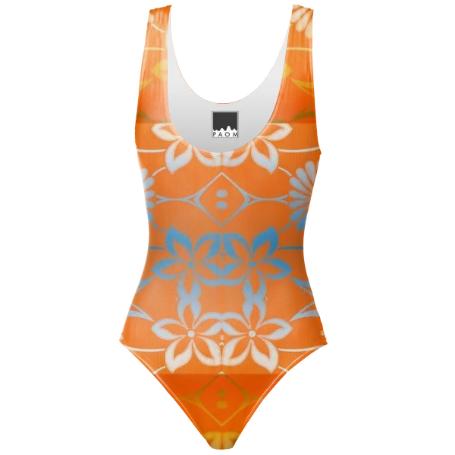 Floral O1GBW One Piece Swimsuit