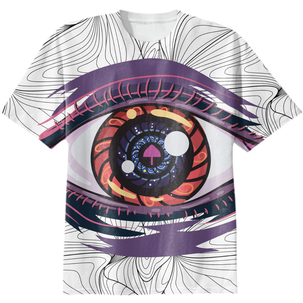 Shroom Eye In A Pattern T-Shirt