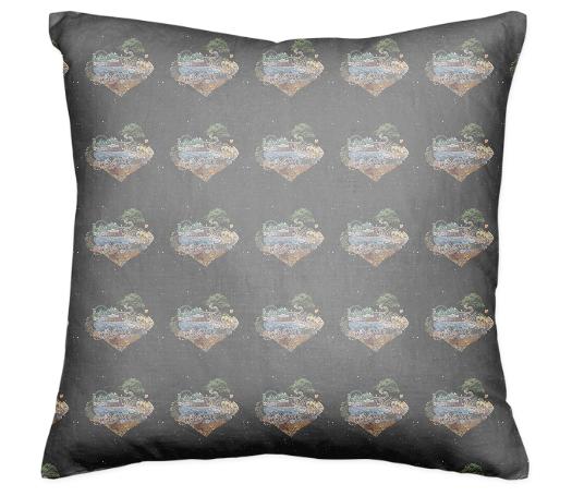 Where The Gods Are In Peace Pillow Tiled