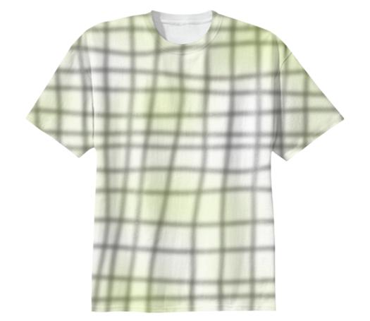 yellow and grey grid tee