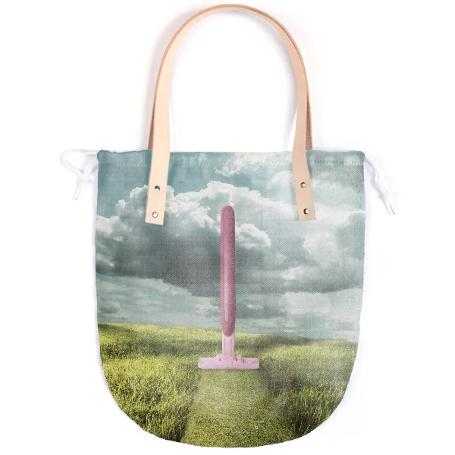 Conceptual Surreal Shaved Grass Summer Tote