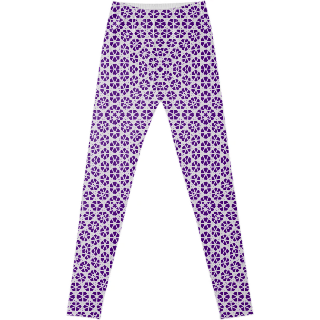 Purple White Geometric