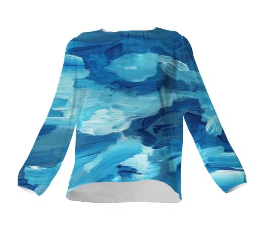 Blue Waters Silk Top by Amanda Laurel Atkins