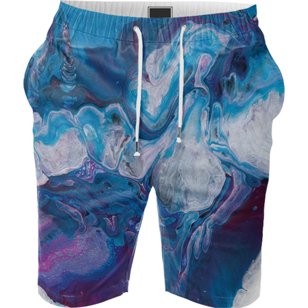 Oil slick shorts