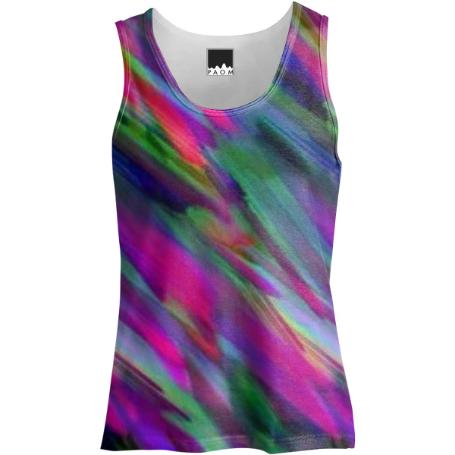 Colorful digital art splashing G400 TANK TOP WOMEN