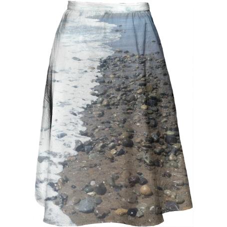 Beach Rocks Midi Skirt