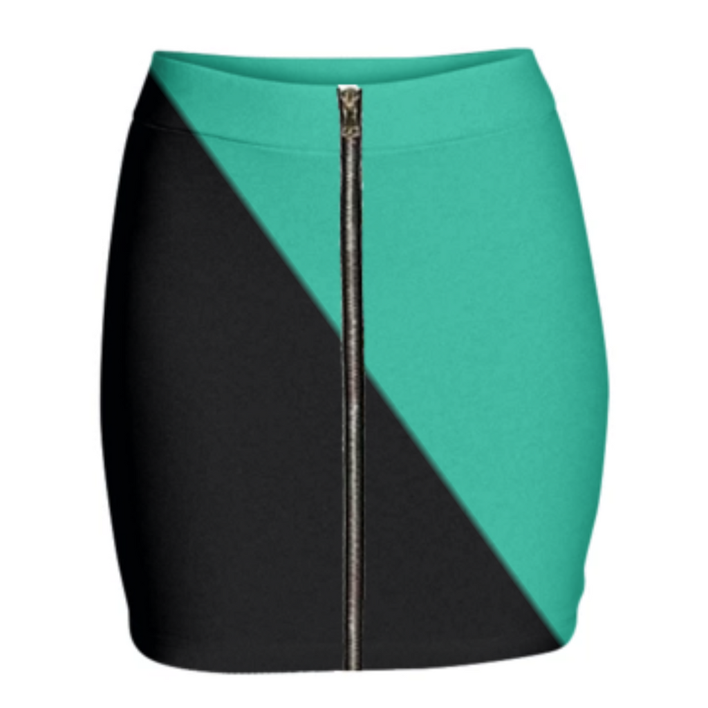 Lux zip skirt
