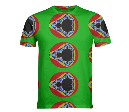 Green Mandelbrot Fractal T Shirt