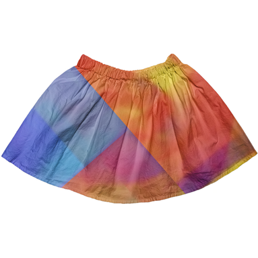 Color Print Skirt