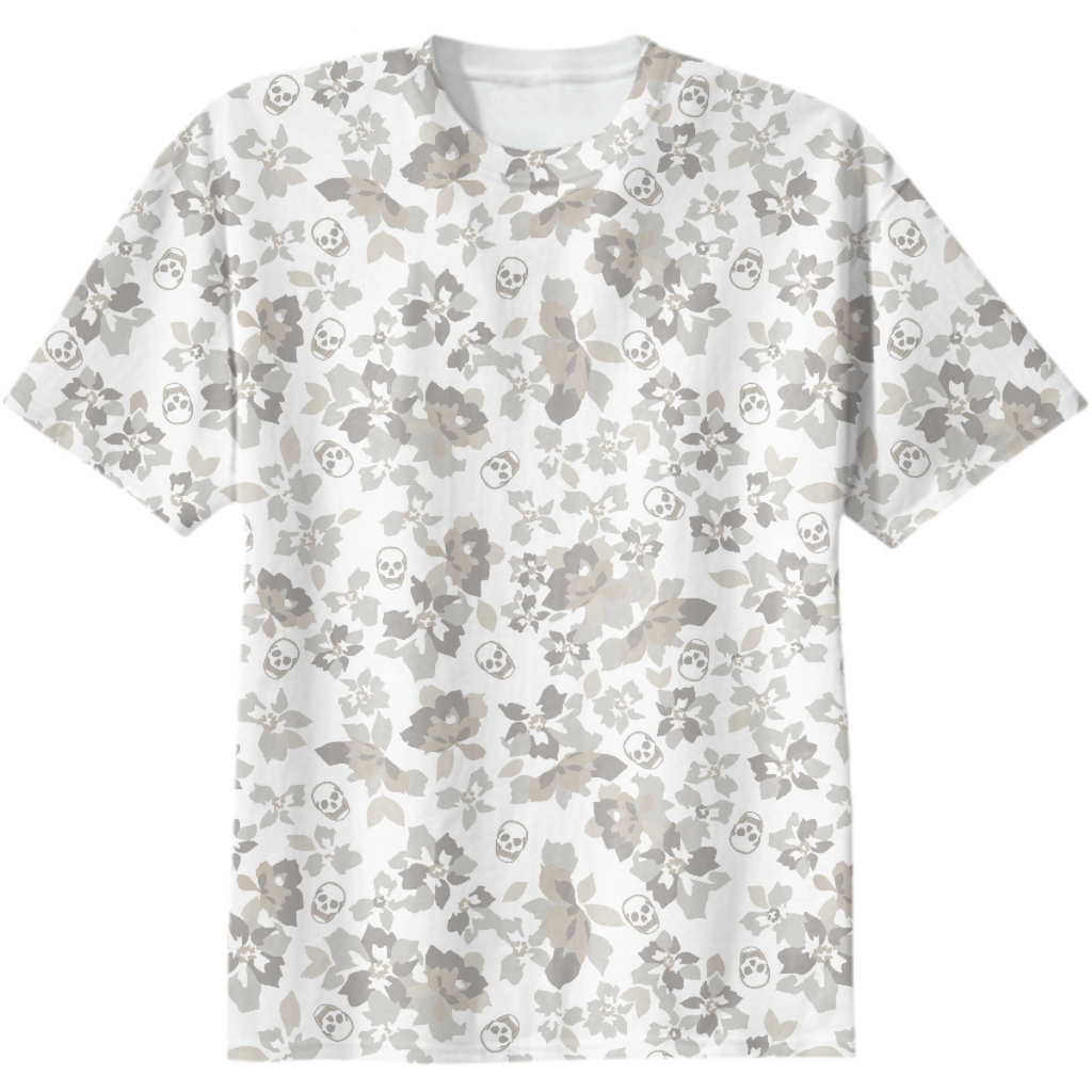 FLORAL SKULLS TEE