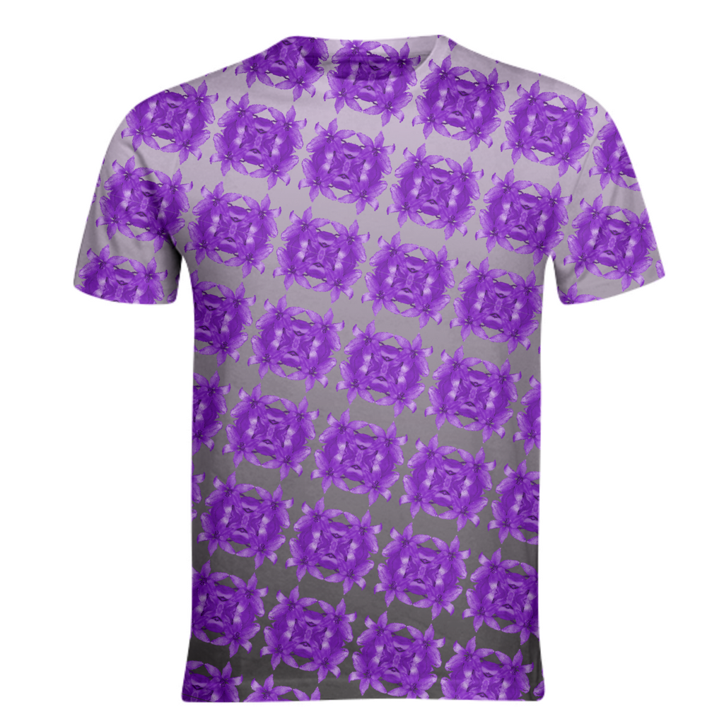 Purple Flowers Geometric