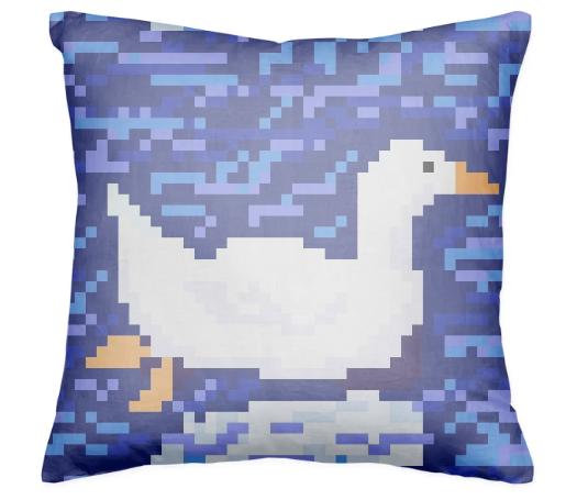 I m a Duck Pixel Pillow