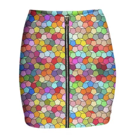 Colorful Geometric Polygon Pattern