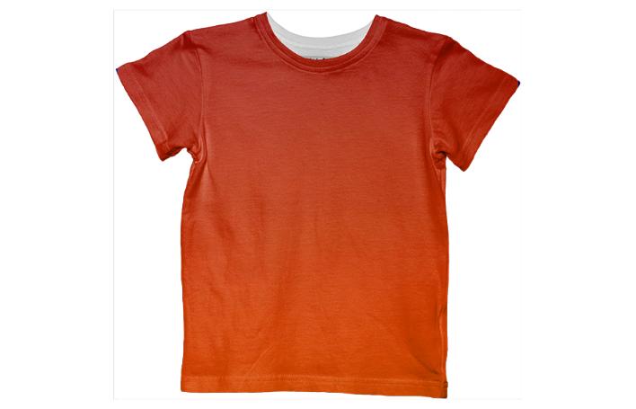 Tee shirt in red copper