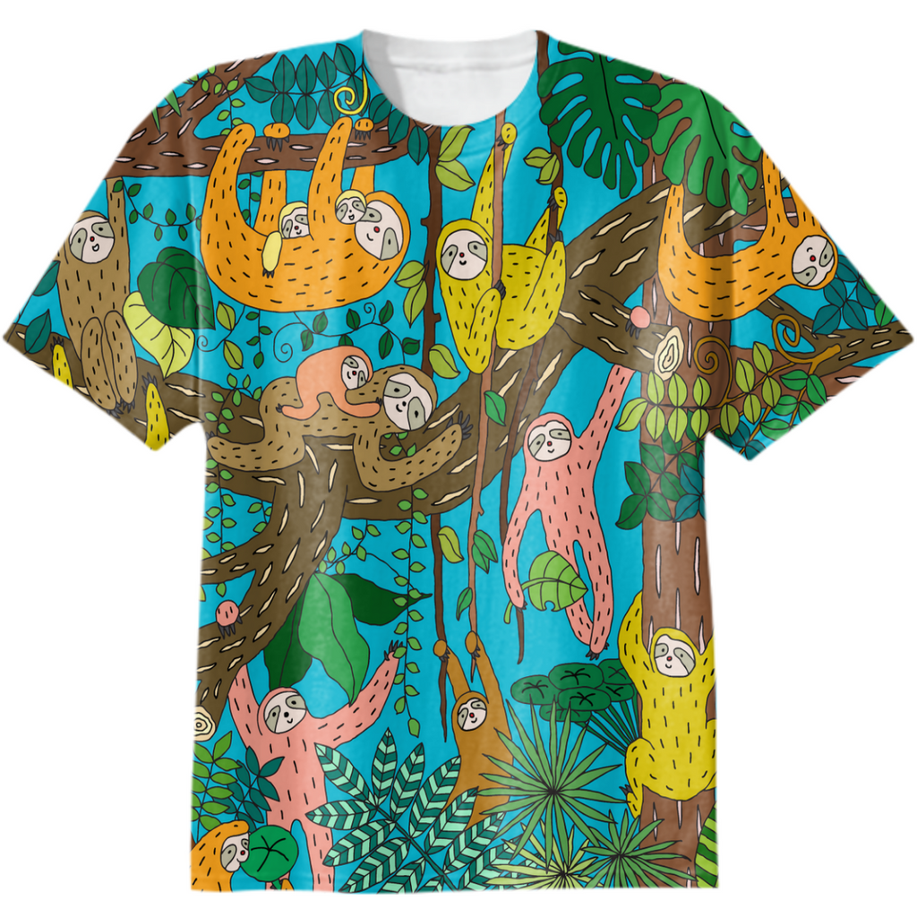 Happy Sloths Toropical Jungle