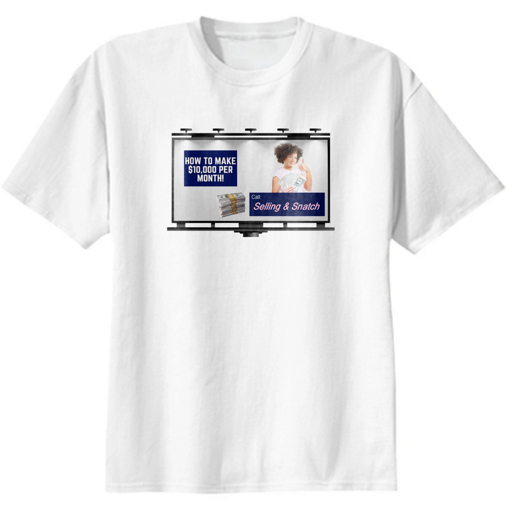 selling and snatch billboard logo