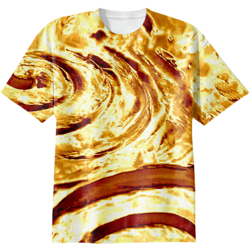 3d abstraction, spiral, gold, monochrome, geometry, illusion, minimalism, yellow, brown