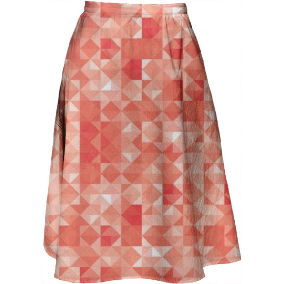 SUMMER VINTAGE Long skirt Red