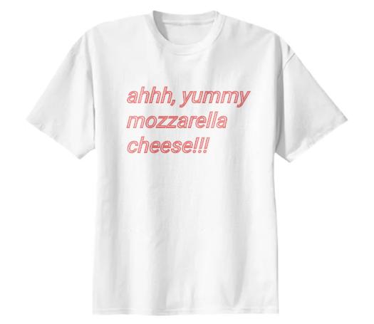 the mozzarella shirt