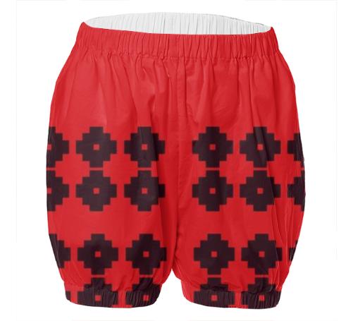 Designers stylish Adult Bloomers RED BLACK