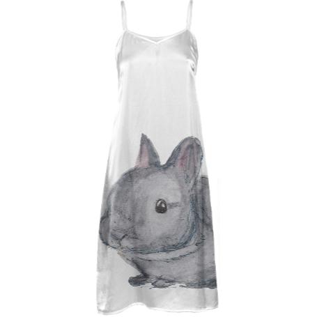 Grey Bunny Slip Dress