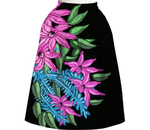 Flowers skirt