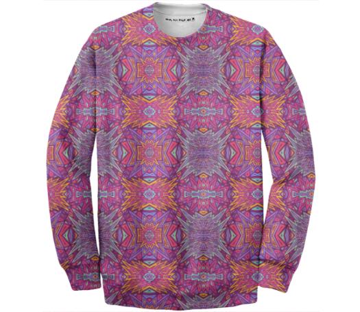 Spiky purple sweatshirt