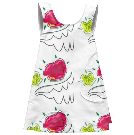 KIDS APRON WITH FOLK FLOWERS