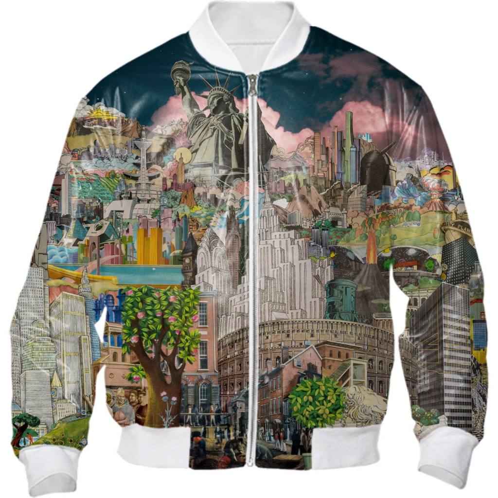 Night Time at Dreamtropolis (Bomber Jacket)