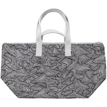 Raw Pattern Summer Tote