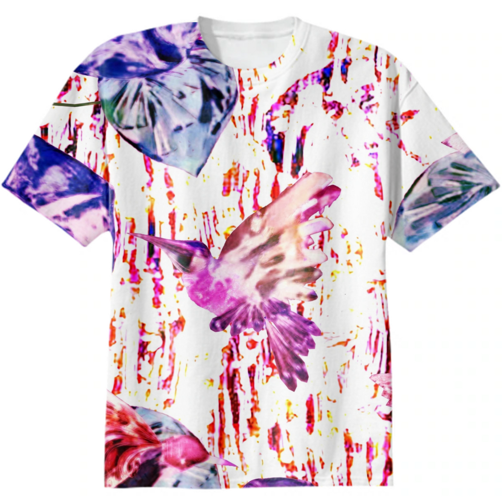 hummingbird, nectar rain, bindweed, leaves, flowers, birds, pink, girly