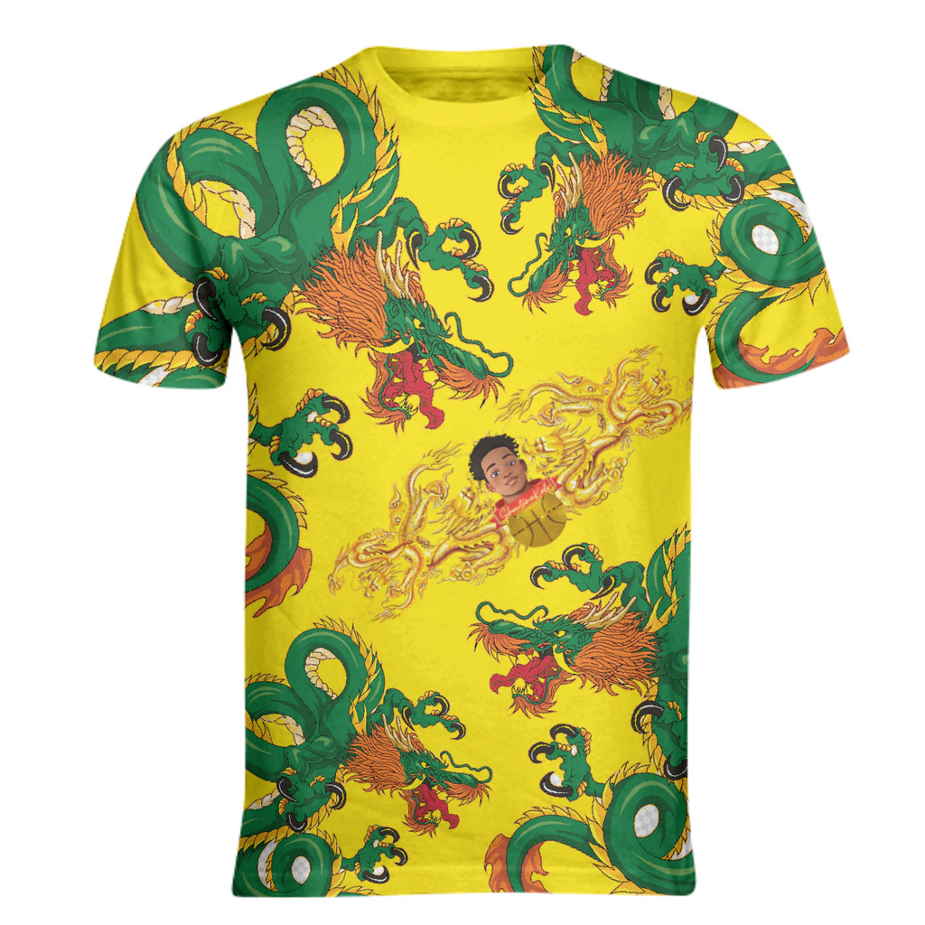 SHOWTIME KELV GRN YLLW DRGN T-SHIRT
