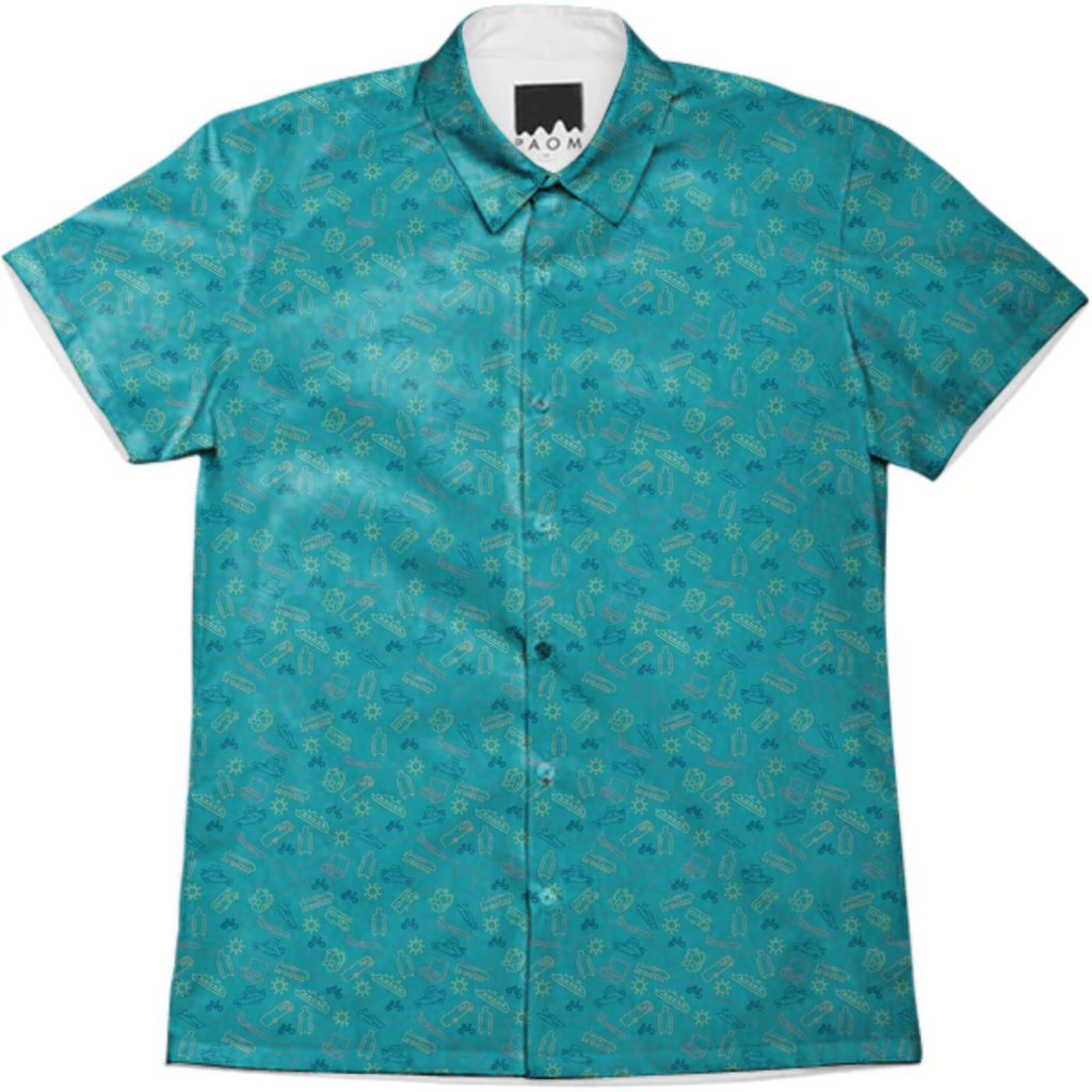 travel icons button down
