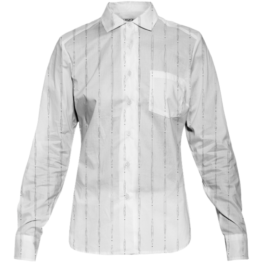 Feathered Women's Button-Down Shirt