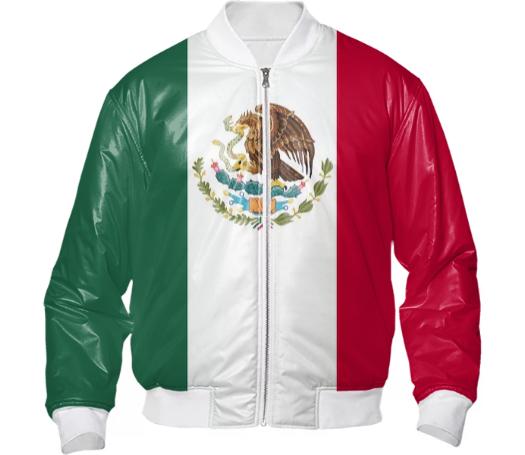 Mexico Flag Bomber Jacket