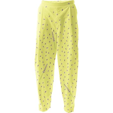 Yellow relaxed pant