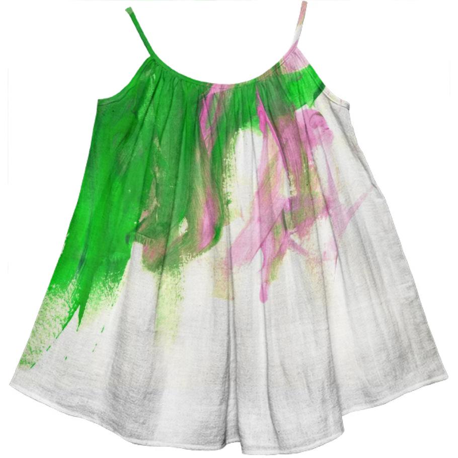 First Abstract by Keira on a KIDS Tent DRESS