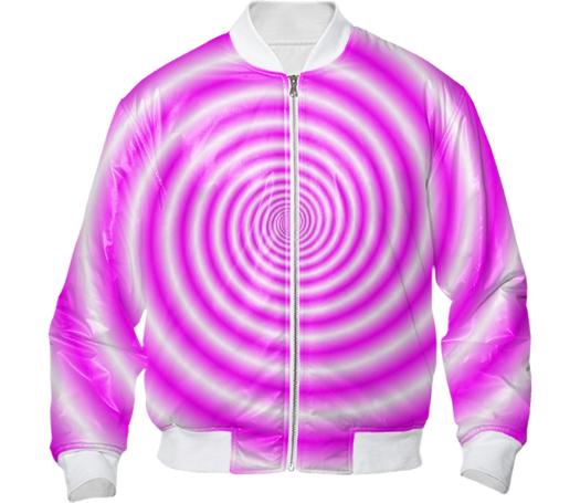 Pink and White Swirl