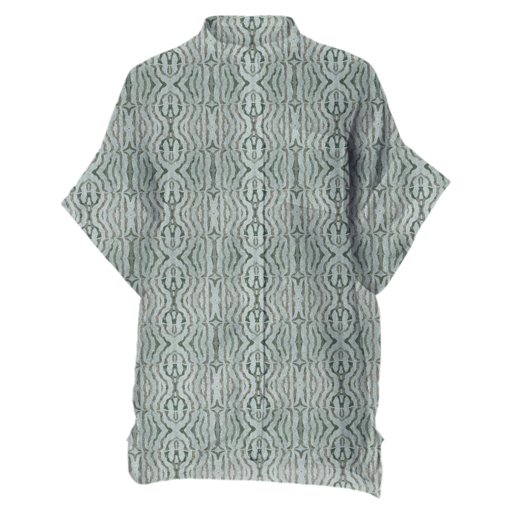 Sage Coral Juul Linen Shirt