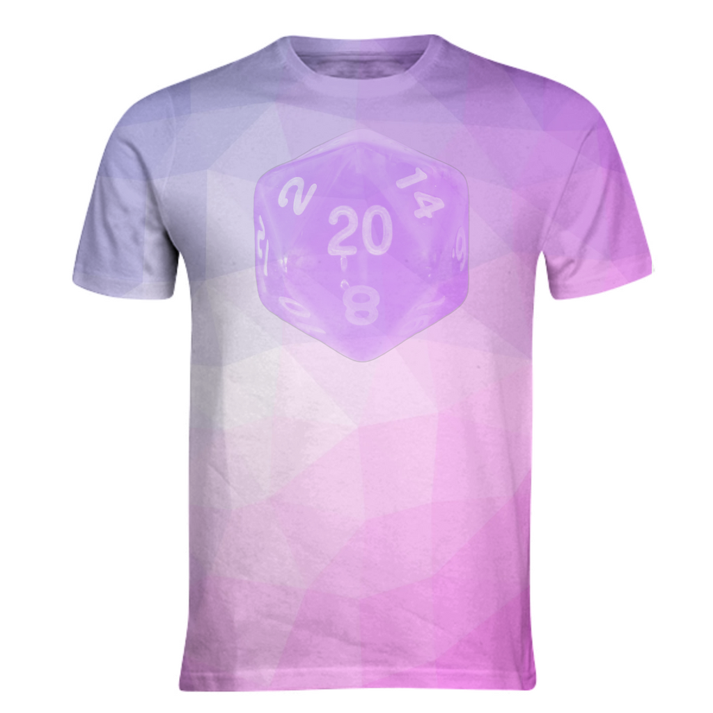 Nat20 pink blue purple triangular geometric