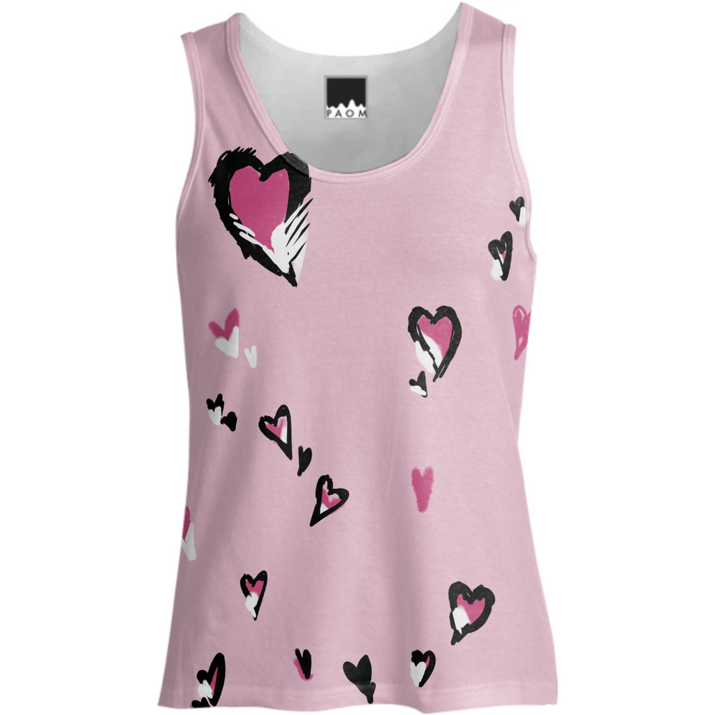 Light Pink Heart of Hearts Tank Top