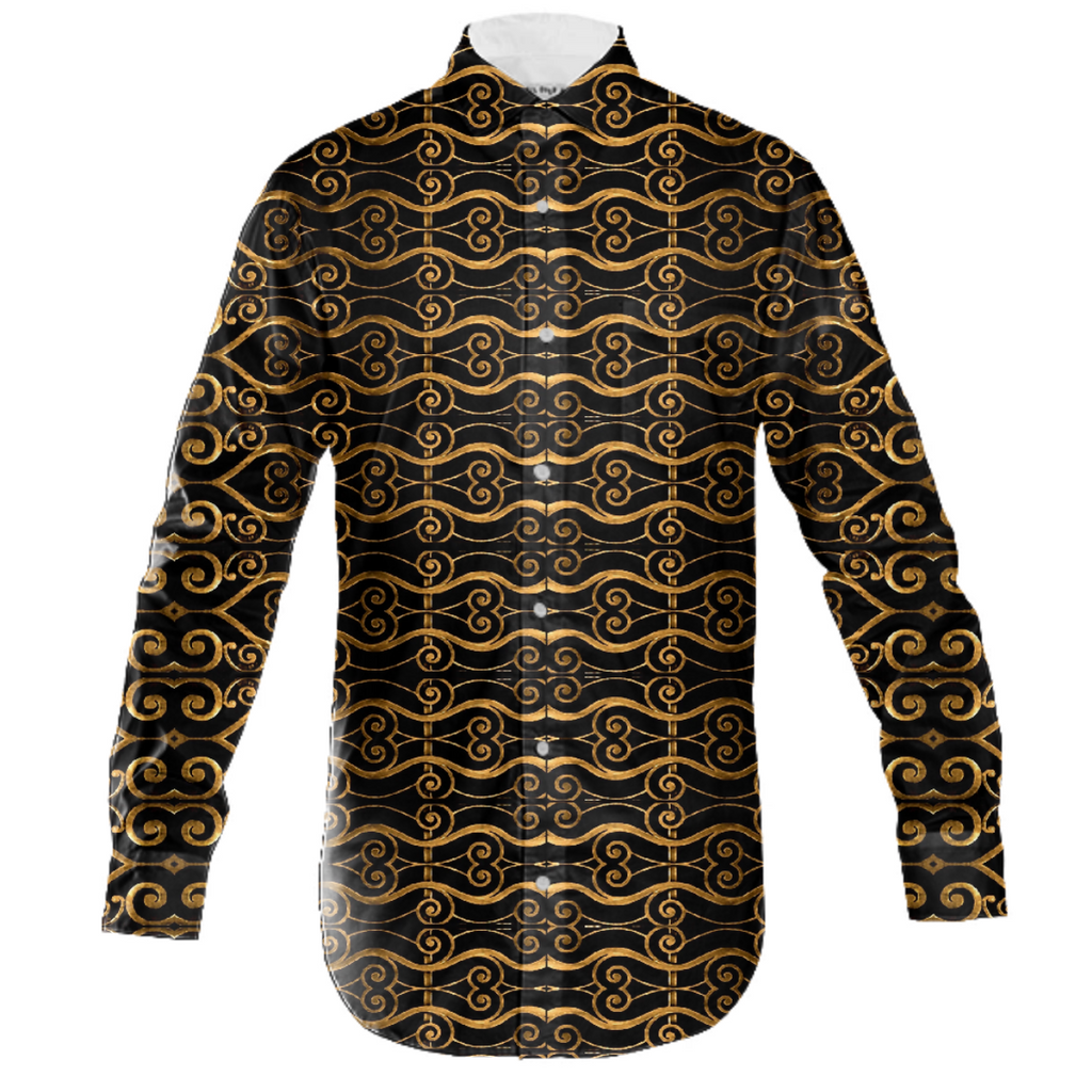 Luxury Golden Oriental Ornate Pattern