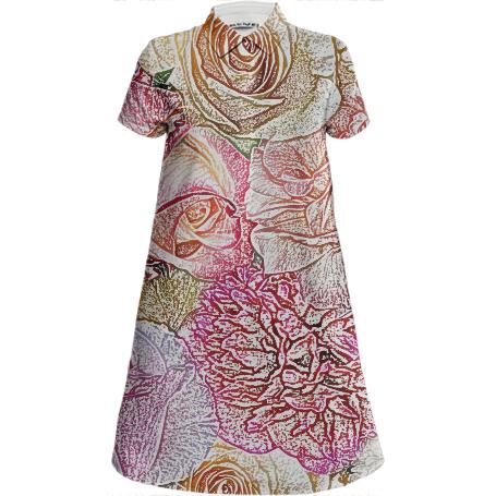 Field of Roses in Color Pencil