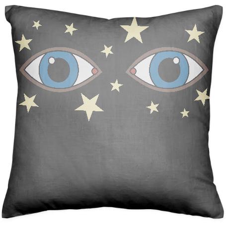 PAOM, Print All Over Me, digital print, design, fashion, style, collaboration, yazbukey, Pillow, Pillow, Pillow, Eyes, autumn winter spring summer, unisex, Poly, Home