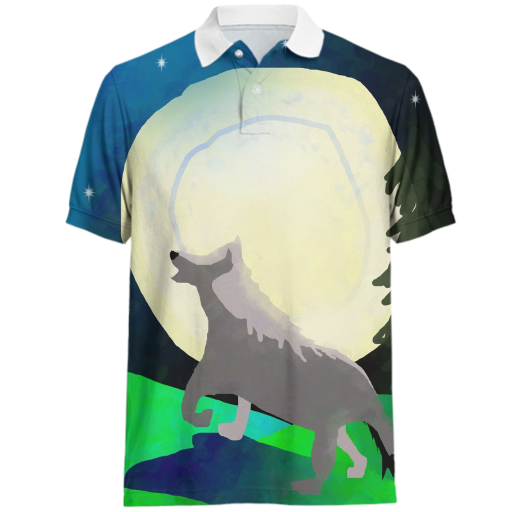 Wolf Moon Polo Shirt