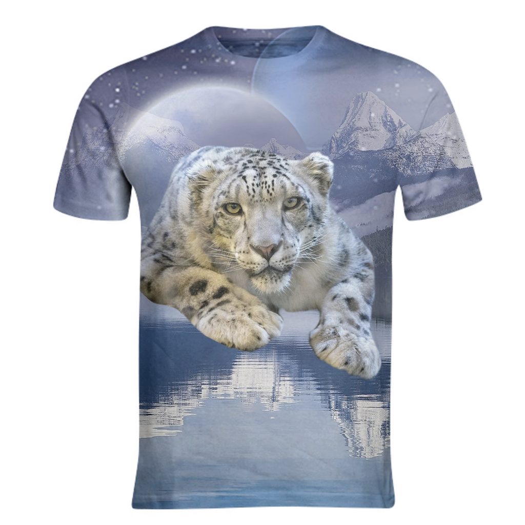 Snow Leopard and the Moon