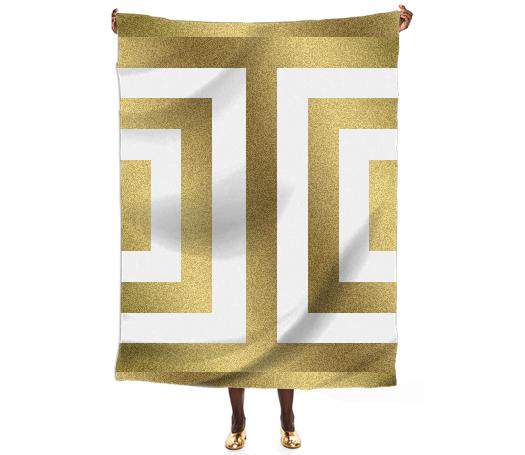 Gold Geometry Scarf